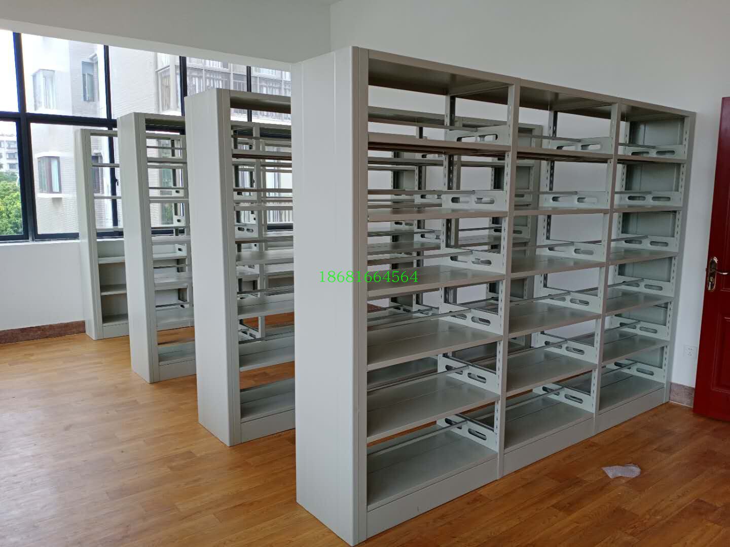 Kunming Steel School Library Bookshelves Bookstore Book Room Reading Room Reading Room Single Face Bifacial Bookshelf Book Stand File