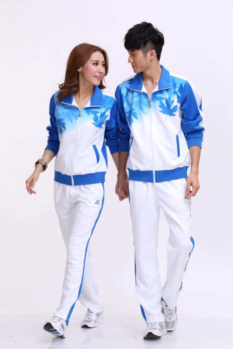 Trang phục thể thao nam Omida Maple Leaf Mùa xuân và mùa thu Ba mảnh Jiamusi Square Dance Aerobics Group Sports Set bộ nỉ adidas nam