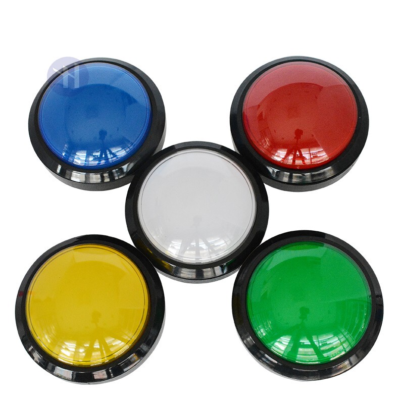 Large Button Answer Button Large Round Convex Type 100 with Light Button Switch 10*10cm with Micro Button