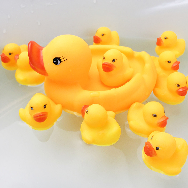 Little Yellow Duck Toy Pinch Call Little Duck Kids Bath Baby Baby Boy Girl Play Water Play Play Set