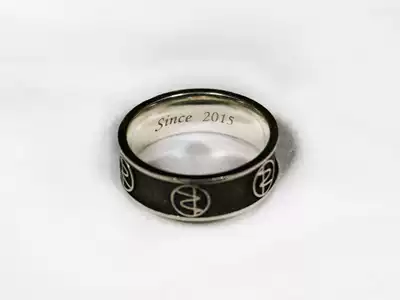 (Rusi Acoustic)S925 sterling silver custom brand commemorative ring 21 hand inch only one