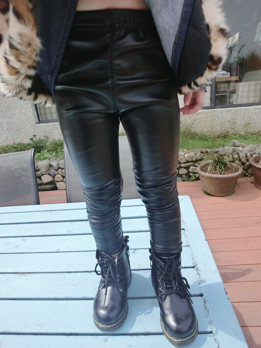 Pantalon fille en cuir - Ref 2061662 Image 17