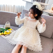 UK Next Kiss2020 new autumn Western style childrens clothing girl princess tutu girl dress trend