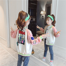 UK Next Kiss girls jacket 2020 new autumn girl Western style net red baseball uniform Korean top