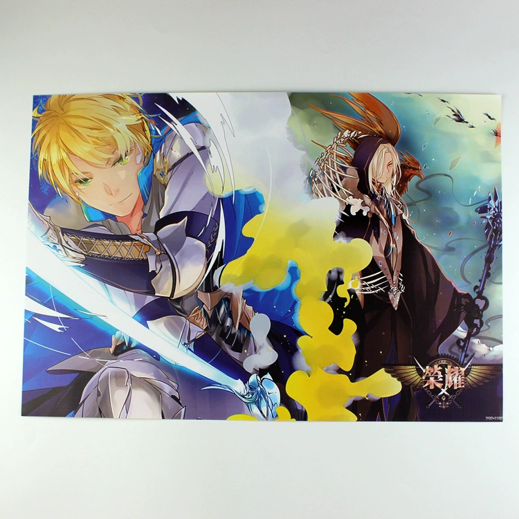 Toàn thời gian thạc sĩ 8 cái Leaf sửa chữa embossed poster Phim Hoạt Hình anime COS hình nền dán tường bức tranh tường