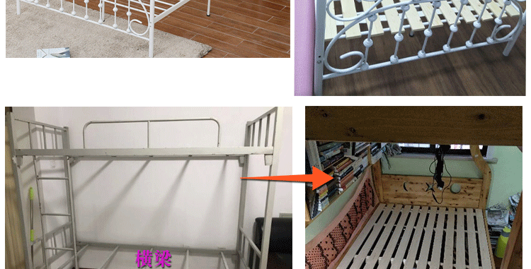 Pine boong gỗ Mega 1,8 1,5 m dày boong cứng nệm gấp eo khung giường tầng có thể được tùy chỉnh - Giường giường gấp gỗ