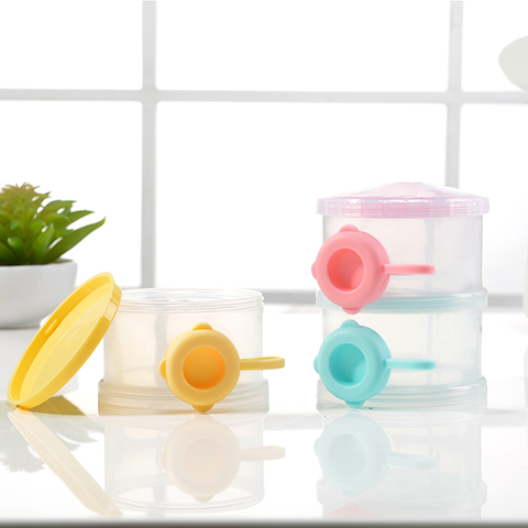 Baby milk powder box portable out with mini small baby milk powder compartment three-layer large capacity - Taobao
