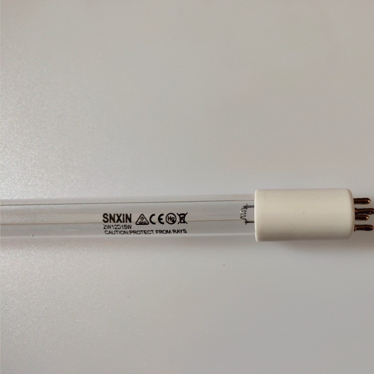 UV ultraviolet lamp single-ended four-needle water treatment germicidal lamp quartz sewage purification water vending machine lamp 12W