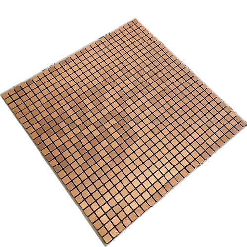 Самостоятельная настенная наклейка Мозаичная плитка металлическая алюминиевая пластическая доска бронзовая серебряная щетки для влаги -Бар -батон