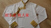 Custom Tibetan clothing Tibetan mens shirt White Tibetan mens Tibetan robe with shirt Tibetan mens life clothing Tibetan clothing