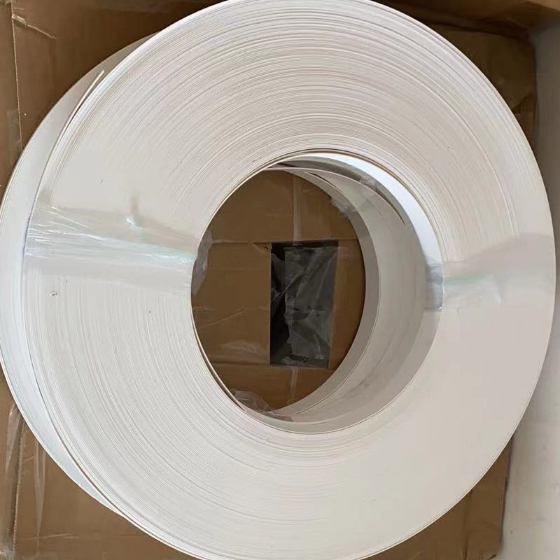 Edge strip white warm white wood grain edge strip paint-free board pvc cabinet self-adhesive edge strip woodworking edge special