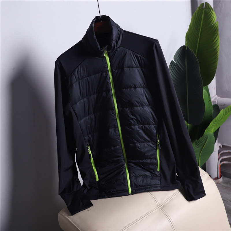Foreign trade men's outdoor sports light cotton jacket autumn and winter running jacket jacket liner warm middle layer