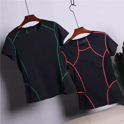 Women's sports short-sleeved slim-fit bottoming shirt Quick-drying underwear grass-roots suit Light perspiration fitness tights Yoga short-sleeved