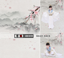 Photo studio costume photo theme background childrens photography photo background cloth three life three life ten li peach blossom A Li