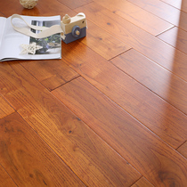 Pure solid wood floor lock floor heating hot keel-free logs Fan Longan oak teak bedroom household factory direct sales