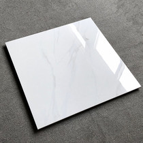 Simple modern white marble tile 800x800 living room floor tile non-slip wear-resistant floor tile background wall tile