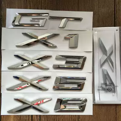 Original BMW car logo sticker X1X3X4X5X6 GT X series BMW letter sticker rear car label sticker