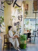 Gauze ink painting semi-transparent gauze hanging cloth new Chinese style national style lotus scenery custom decorative cloth small courtyard background layout