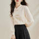 Jingyage top shirt autumn 2022 new high-end French temperament new Chinese style puff sleeve shirt female