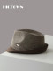 26 autumn and winter men's wool jazz hat cool and fashionable European and American British casual large head hat