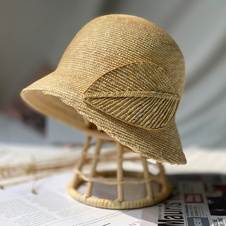 Designer Spring and Summer New Straw Hat for Women, Sunshade and Sun Protection, European and American British Style, Elegant Retro Small-Brimmed Hat