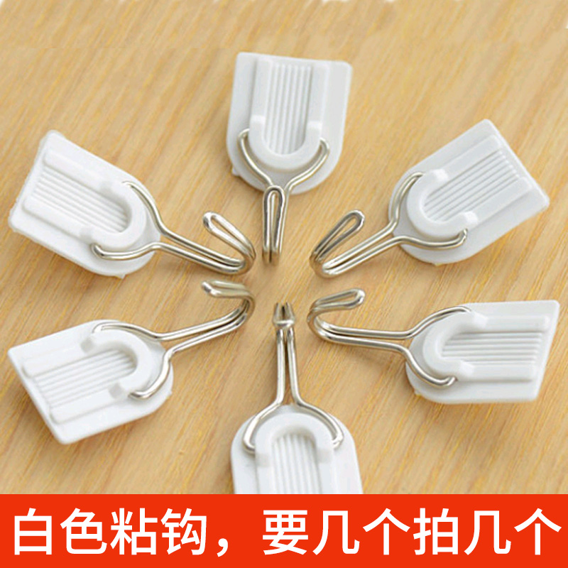 Hook Strong adhesive wall wall hanging hook Load-bearing sucker Kitchen hook No trace nail door back