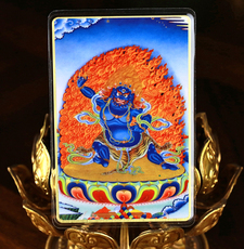 Китайская карта защиты от несчастий t08-金刚手菩萨佛卡护身卡