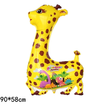 Large number peggie giraffe Mei Flower deer floating air ball Cartoon Balloon Ground stock Source 10 A group of mixed batches