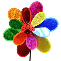 Triple-layer sequin laser large windmill petal windmill Park swing showering childrens toy venues to arrange outdoor windmills
