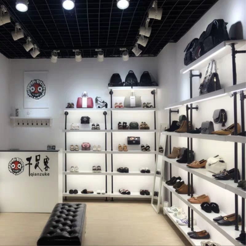 Shoe store shoe rack display rack commercial shelf children's shoe display rack on the wall multi-layer rack bag cosmetic cabinet