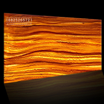 Translucent stone acrylic translucent board ceiling decorative aisle imitation marble light box light sheet yellow streamer stone