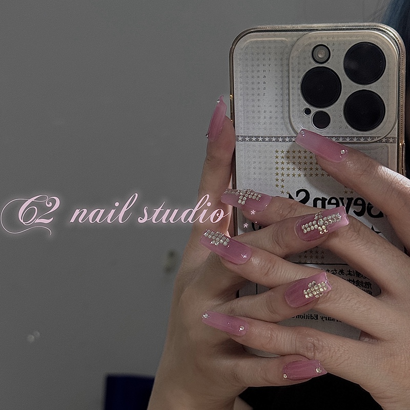 C2 Original Glassy High-End Purple Grape Y2K Hot Girl Rhinestone Cross Handmade Wearable Nails Quality Manicure C2 Original Glassy High-End Purple Grape Y2K Hot Girl Rhinestone Cross Handmade Wearable Nails Quality Manicure