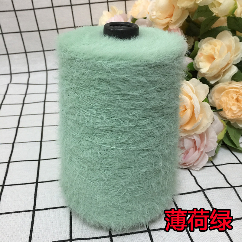 仿貂绒毛线 宝宝线双面绒貂绒线diy手编中粗围巾披肩外套线棒针线详情12
