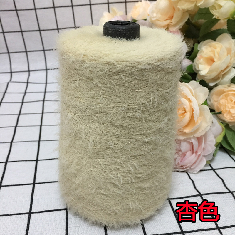 仿貂绒毛线 宝宝线双面绒貂绒线diy手编中粗围巾披肩外套线棒针线详情15
