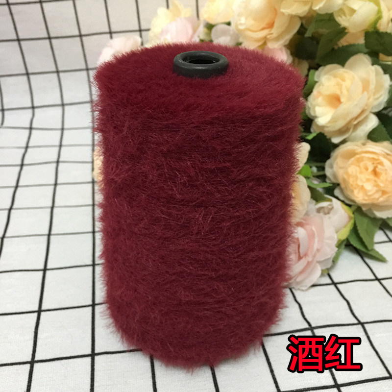 仿貂绒毛线 宝宝线双面绒貂绒线diy手编中粗围巾披肩外套线棒针线详情16