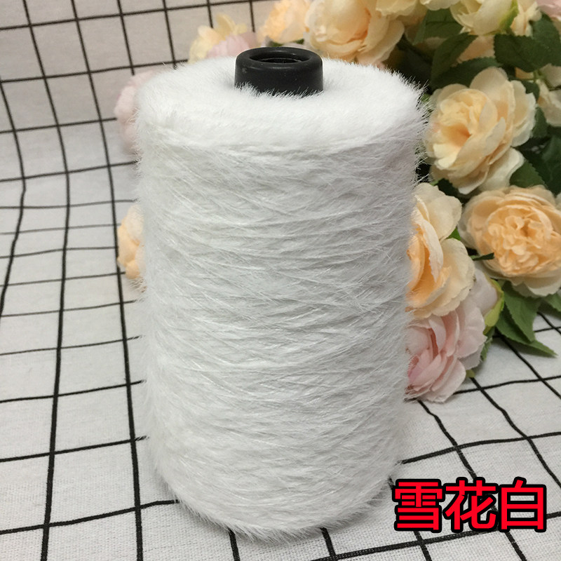 仿貂绒毛线 宝宝线双面绒貂绒线diy手编中粗围巾披肩外套线棒针线详情3