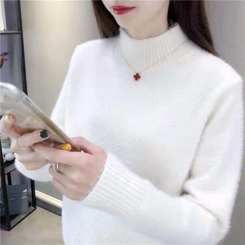 仿貂绒毛线 宝宝线双面绒貂绒线diy手编中粗围巾披肩外套线棒针线详情2