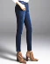 Quần Dream Shuya chính hãng 2017 xuân hè thời trang màu xanh co giãn phối màu quần jeans bút chì 15365953 thời trang công sở nữ cao cấp Quần jean