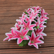 Emulated flower Lily Flowers Platoon Fake Flower Platoon Wedding Celebration Arch Electronic Wreath Electronic Wreath Carriage Decoration Flowers Placed Flower Wall Flower Post
