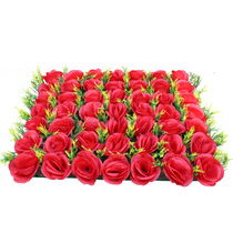 Emulated flower rose flower row electronic wreath car wreath car wreath decoration flower arch silk flower wall wedding dress rehearsary placement flower