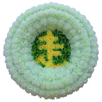 Manufacturers direct sale simulation wreath diameter 1 meter chrysanthemum wreath silk flower along the way