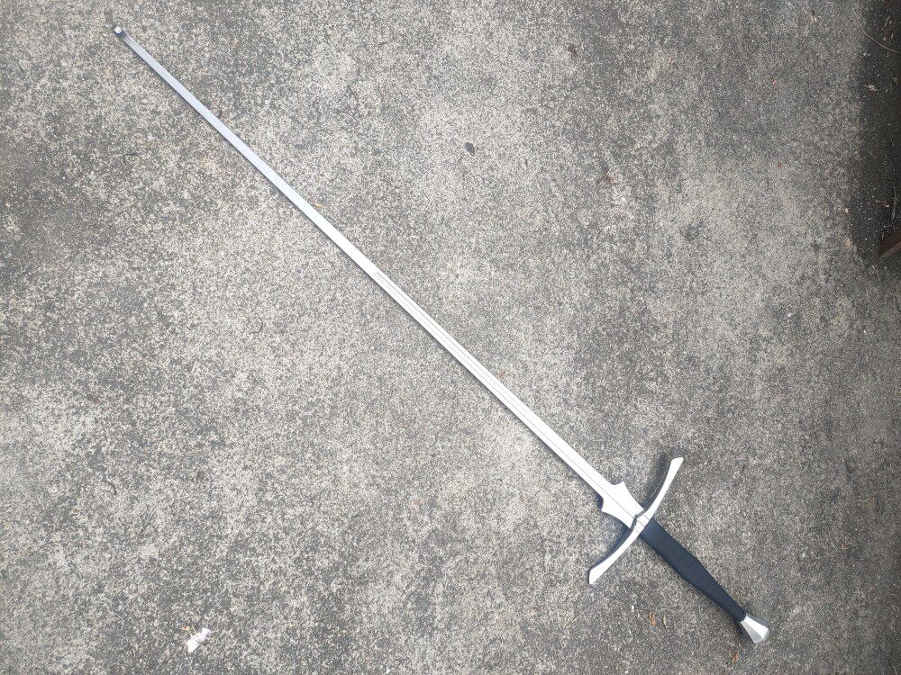 Wuwu Workshop Roll Head Bladeless Steel Double Hand Sword, HEMA， Military attack, feder， Fei De