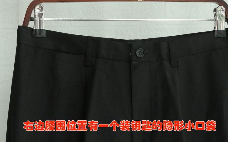 Демисезонные шерстяные черные штаны, свободный прямой крой 