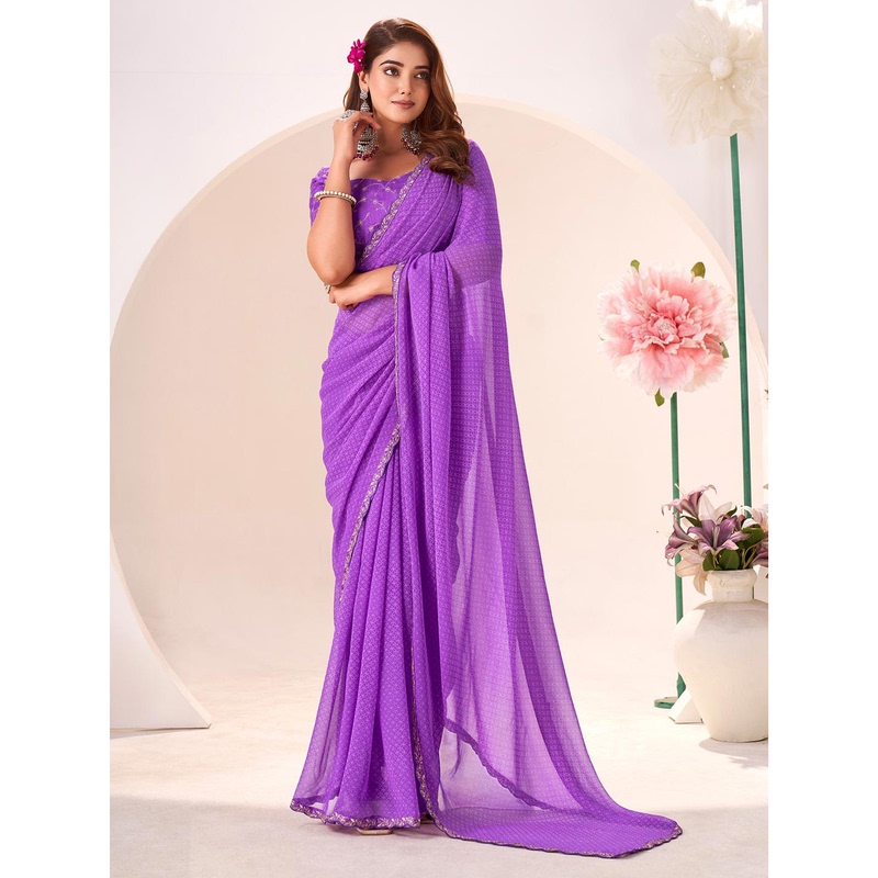 2025 Autumn New Lightweight Embroidered Georgette Ethnic Style Indian Saree Elegant Niche Lightweight Slimming Women's Wrap Dress 2025 Autumn New Lightweight Embroidered Georgette Ethnic Style Indian Saree Elegant Niche Lightweight Slimming Women's Wrap Dress