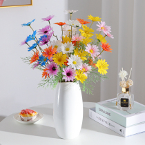 Small daisy fake flower simulation flower 2022 decorated living room decorative flower decorative flower bouquet photo props table flower