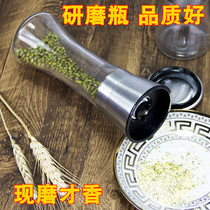 304 stainless steel pepper grinder household manual seasoning bottle pepper White Black pepper pellet ground pepper powder