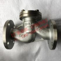 304 stainless steel lift check valve H41W-16P horizontal flange connection one-way check valve