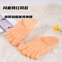 Slippers Personality Creative to blame beach cool Drag outside wearing cartoon men and women indoor anti-slip funny summer cute tennis red