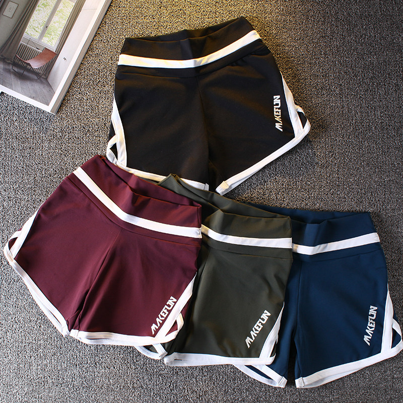 Peach hip-raising sports shorts for women stretch tight anti-walking light fast-drying high waist running training fitness hot pants for summer