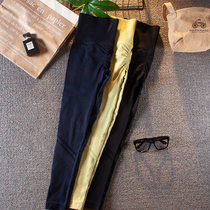 Sexy hip-lifting fitness pants womens high waist elastic tight sports leggings wear running running fast dry autumn and winter yoga pants